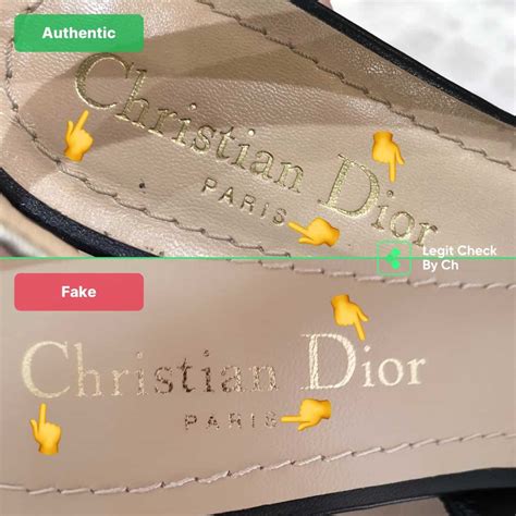 fake dior slides vs real|are dior shoes real.